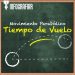 Física, Tiempo de vuelo, fondo de pizarra, educación, movimiento parabólico